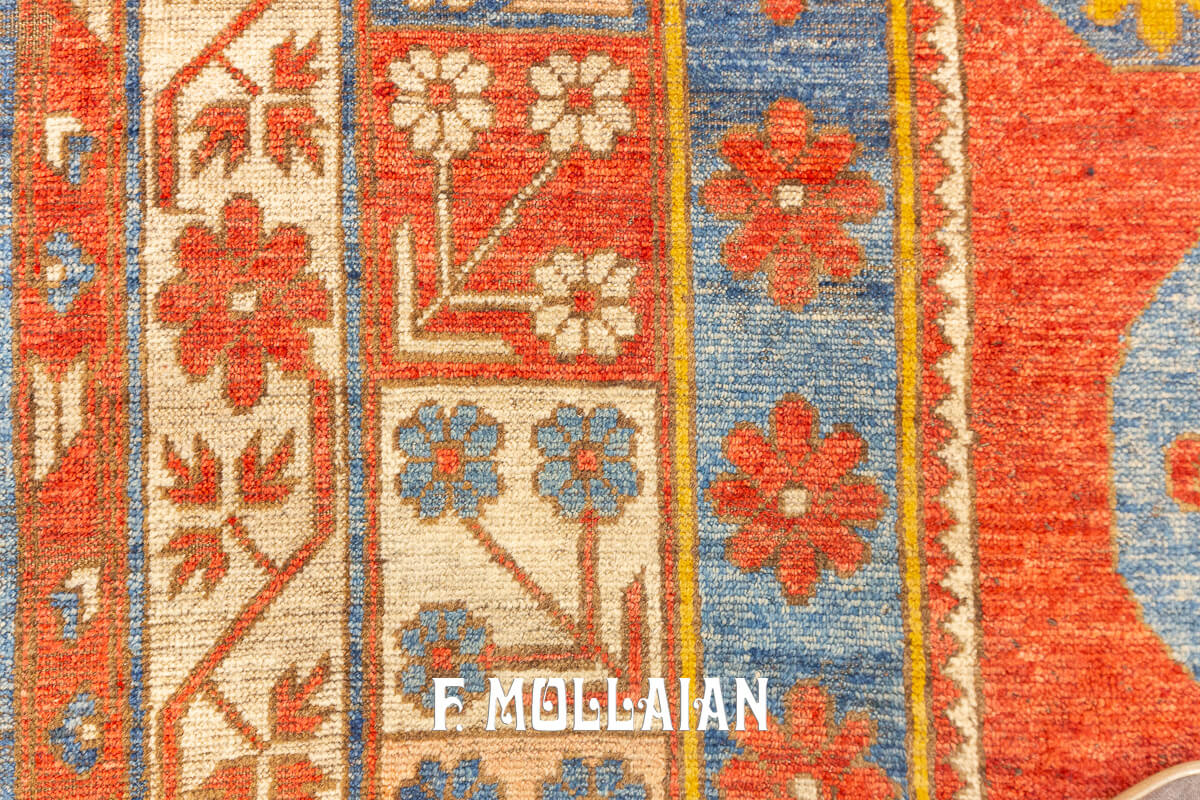 Antique Khotan Rug Red/Blue Color n°:962698